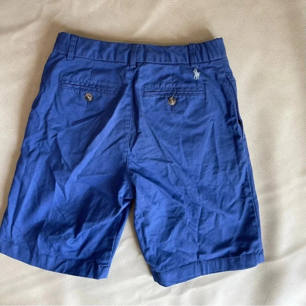 COPY - Ralph Lauren polo blue chino shorts for boys - Picture 2 of 3